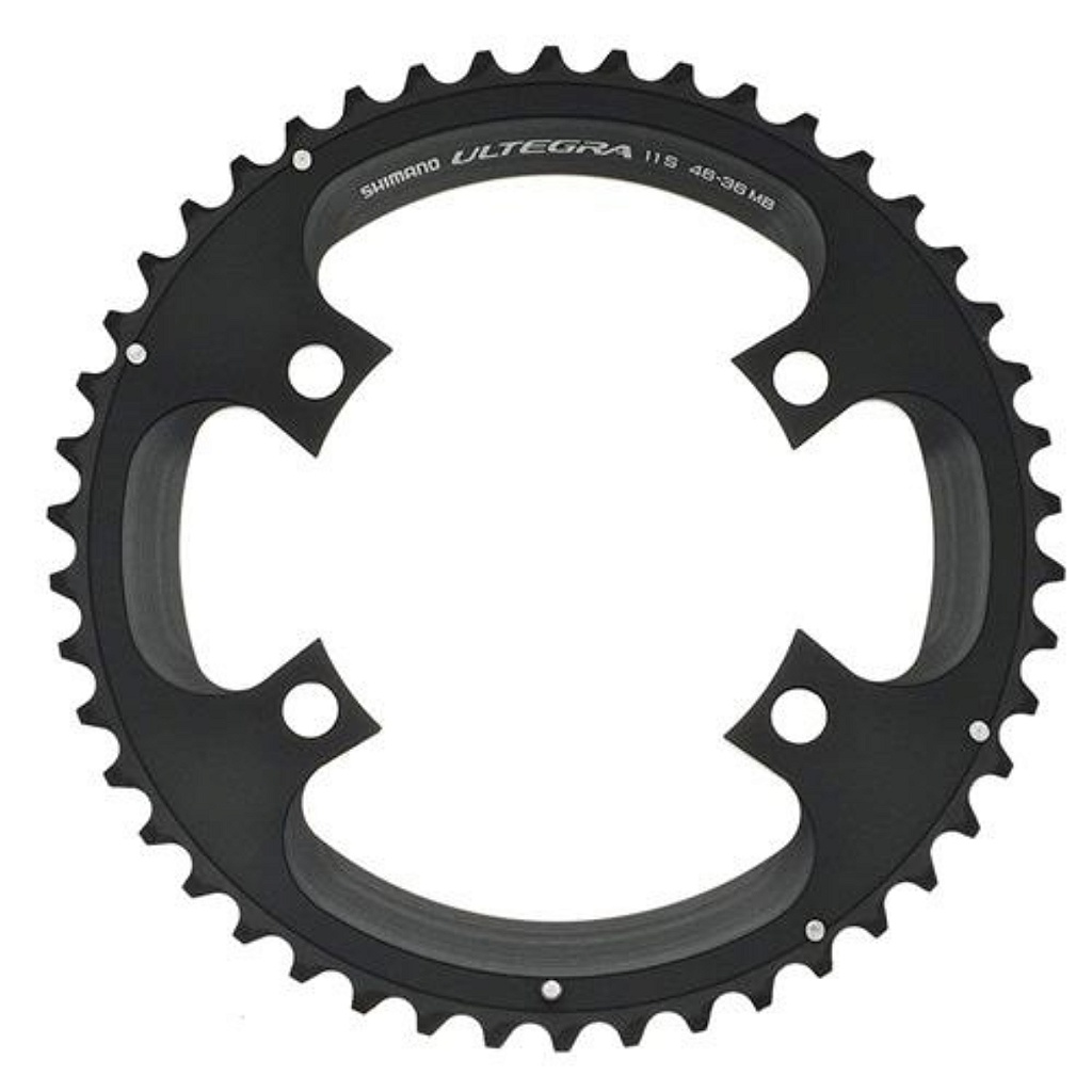 Coroa Shimano Ultegra Fc-6800 46 Dentes Bcd 110 Mm - Alumínio | Cinza