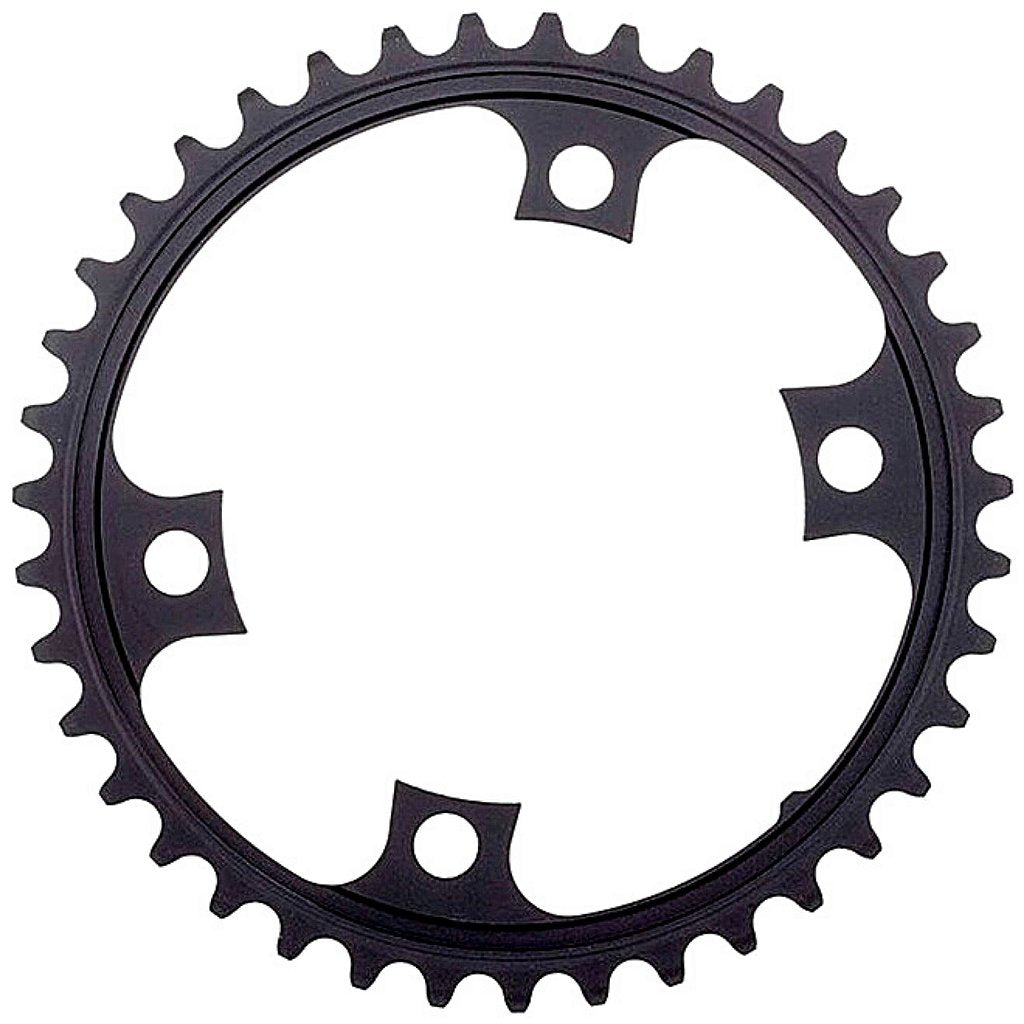 Coroa Shimano 105 Fc-5800 34 Dentes Bcd 110 Mm - Alumínio | Preta