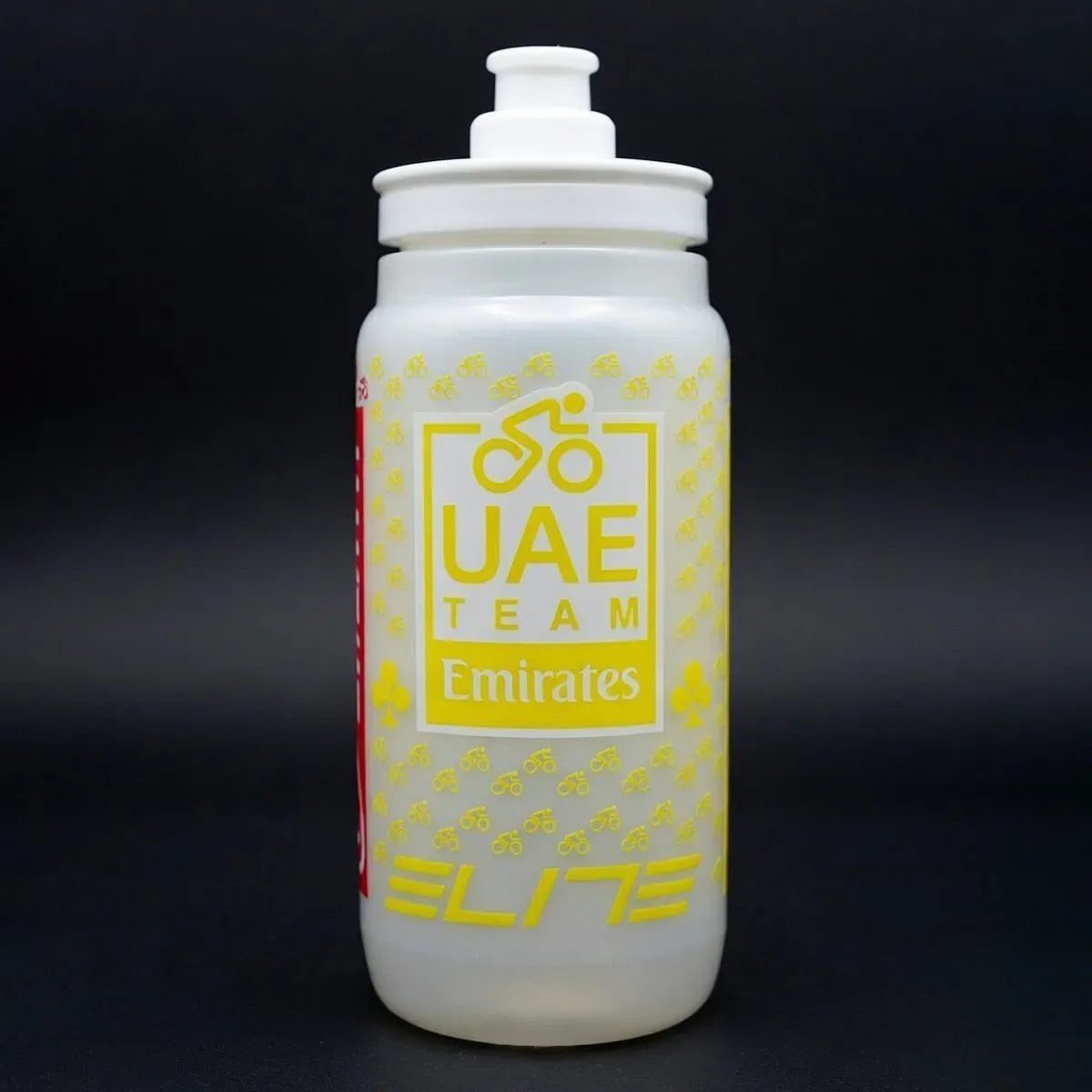 Garrafa De Ciclismo Elite Fly Uae Team Emirates 550ml Branca