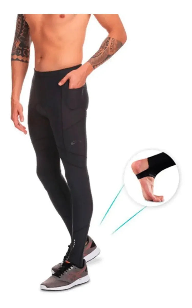 Calça Ciclismo Masculina Sol New Trip Preta