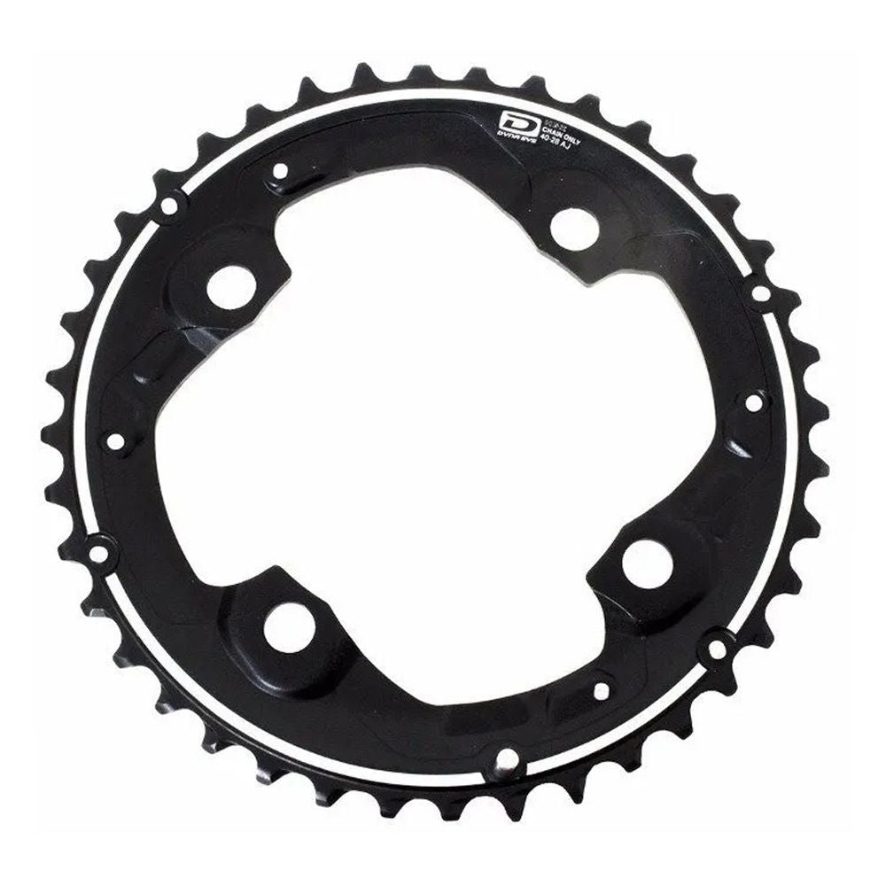 Coroa Shimano Deore Fc-M615 40 Dentes Bcd 104 Mm - Alumínio | Preta