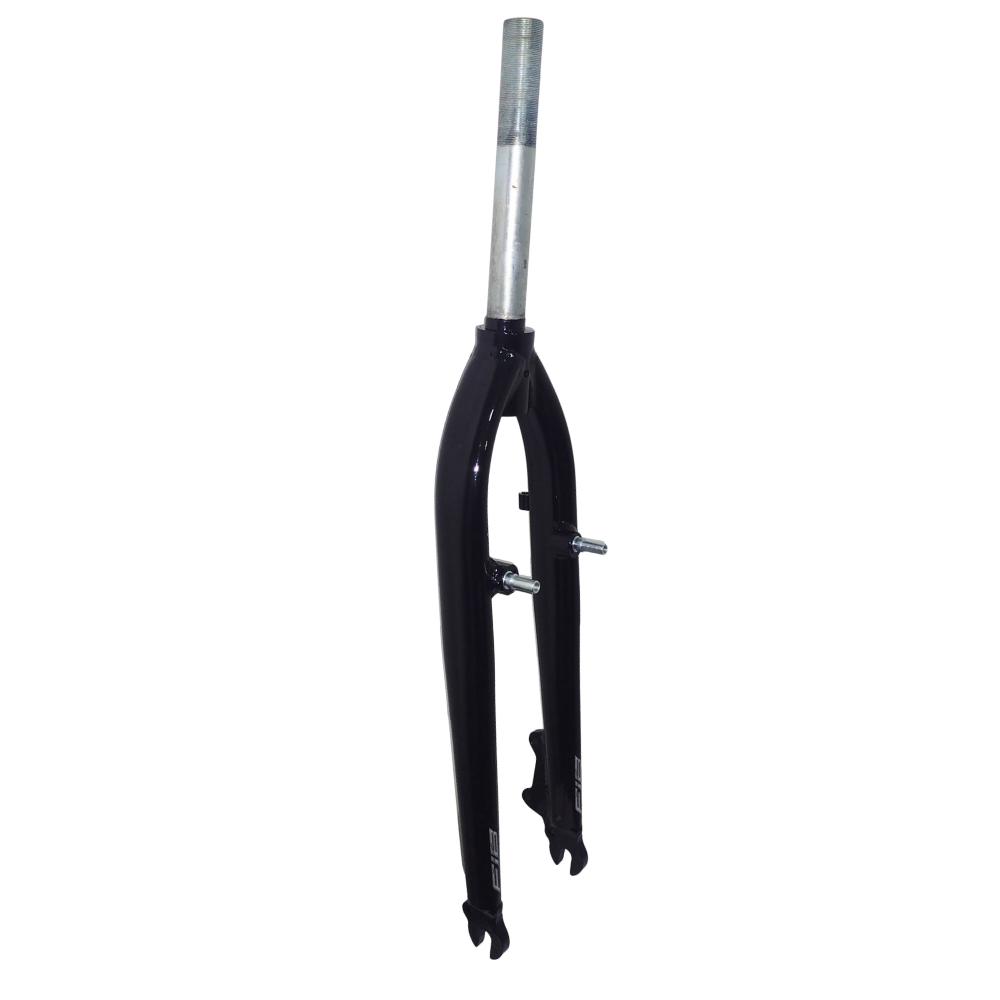 Garfo Aro 26 Fib Standard Rosca Freio A Disco E V-Brake Preto Brilhante