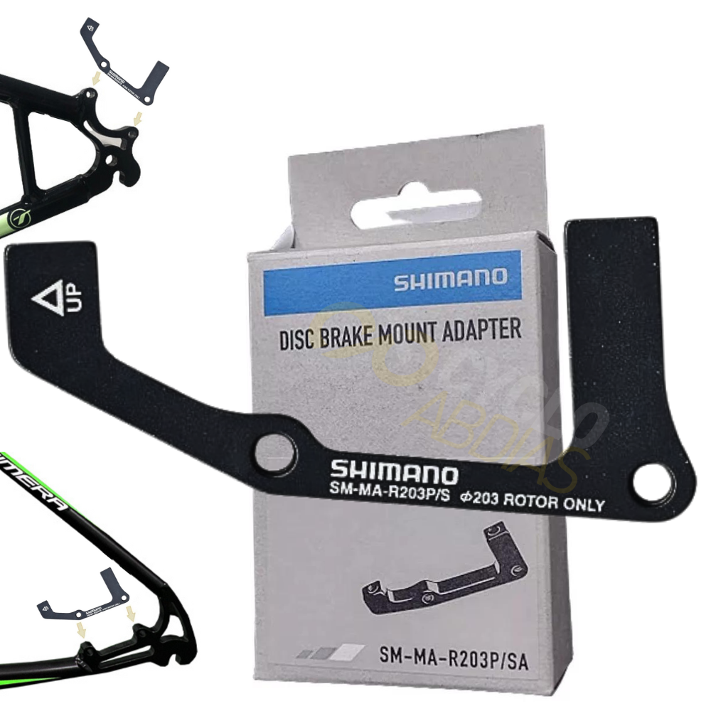Adaptador Shimano SM-MA-R para freio a disco traseiro Is/Post Mount 203mm