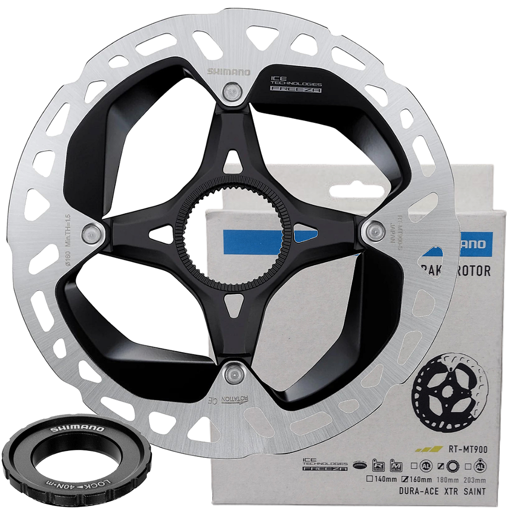 Disco rotor de freio Shimano RR-MT900 Externo - Center Lock