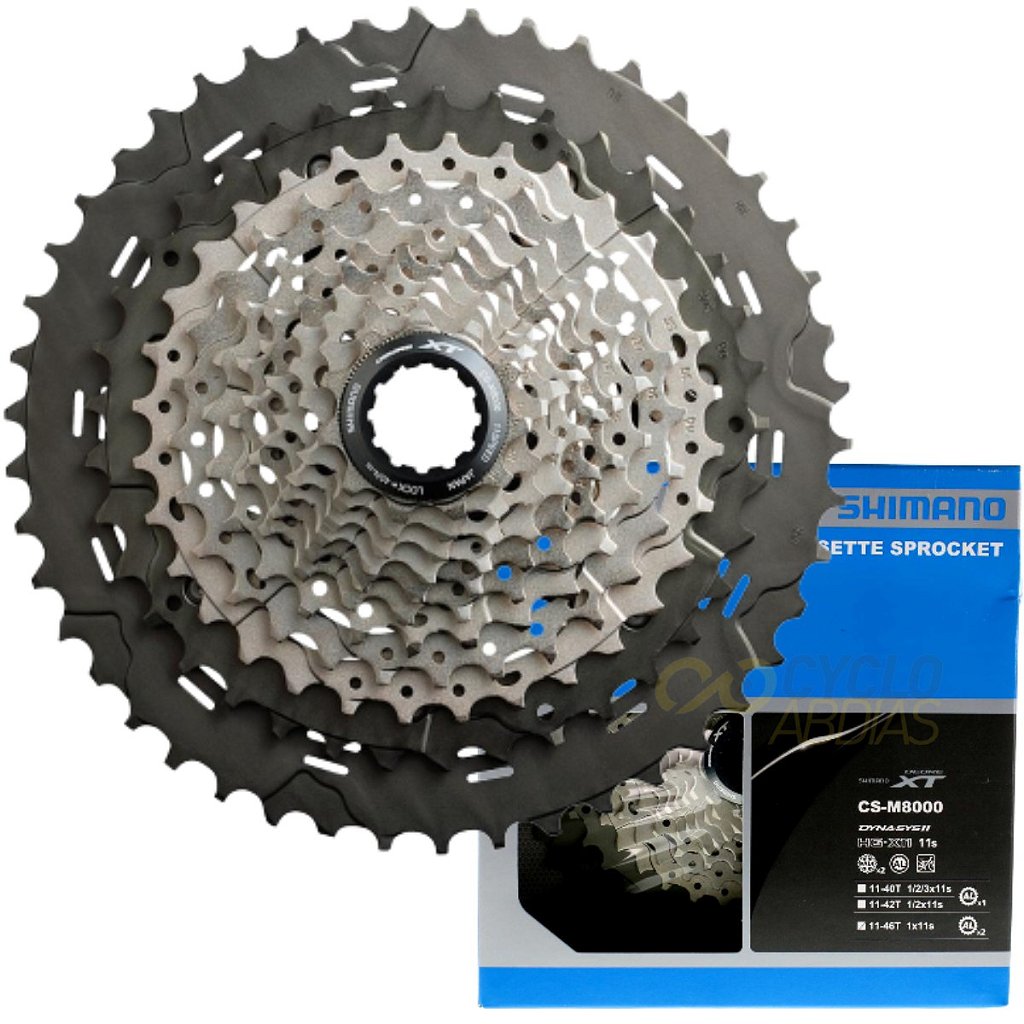 Cassete Shimano Deore Xt Cs-M8000 De 11 Velocidades 11/46 Dentes
