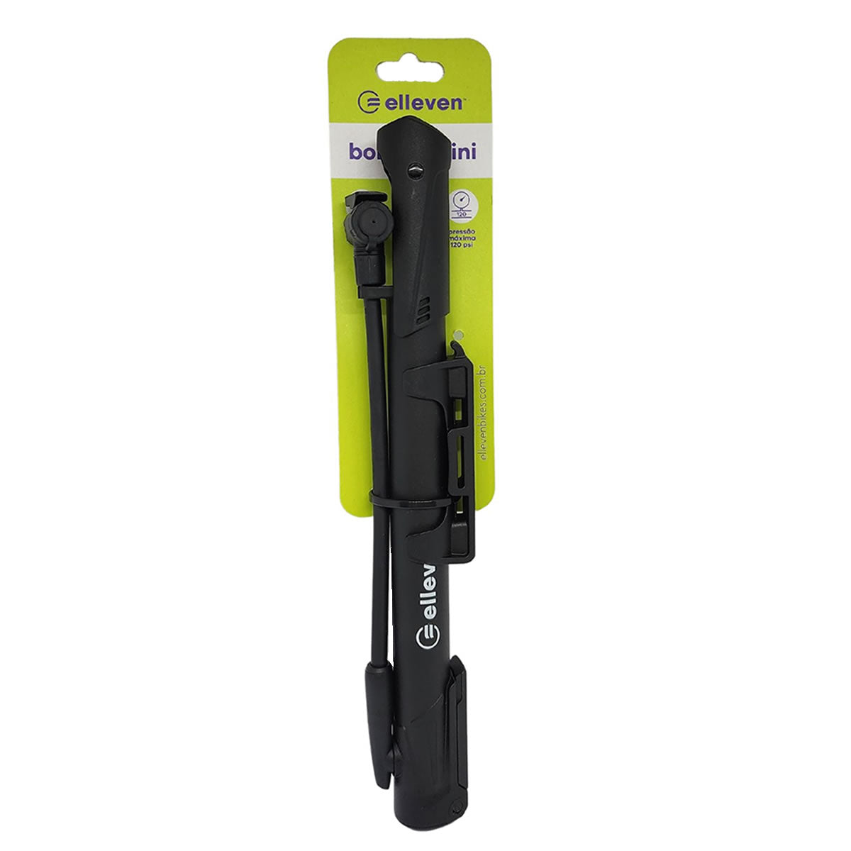 Mini bomba de ar Elleven com mangueira - 120 PSI