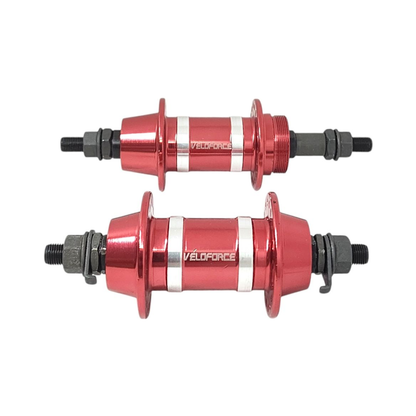 Par de cubos Veloforce Scorpion 36F Rolamento Rosca - vermelho