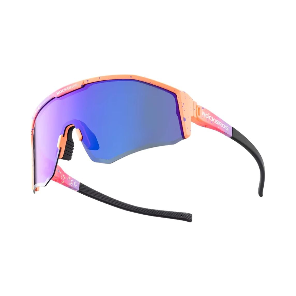Óculos de ciclismo Rockbros SP297 polarizado haste ajustável - rosa