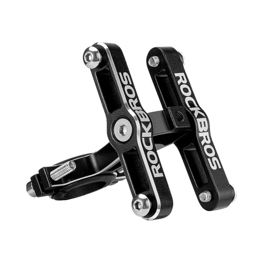 Suporte duplo de garrafas Rockbros em alumínio CNC para canote