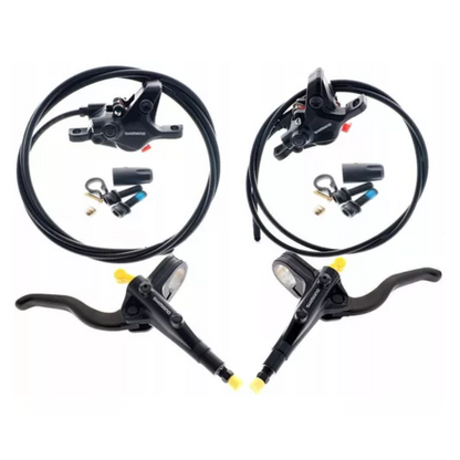 Par de freios hidráulicos Shimano Deore BL-MT401/BR-MT410