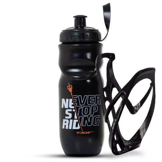 Caramanhola Tsw Fast Never Stop Riding 650 Ml + Suporte | Preta