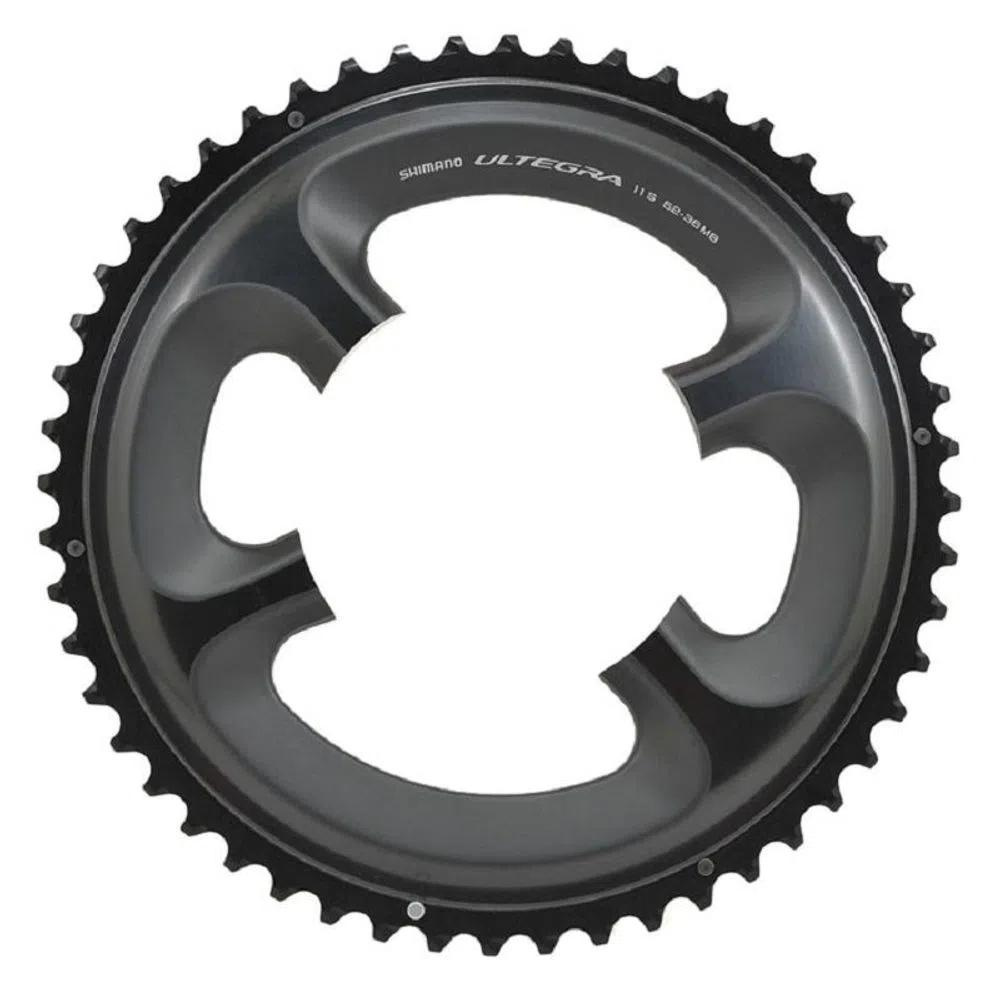 Coroa Shimano Ultegra FC-6800 52 Dentes BCD 110 Mm - Alumínio | Cinza