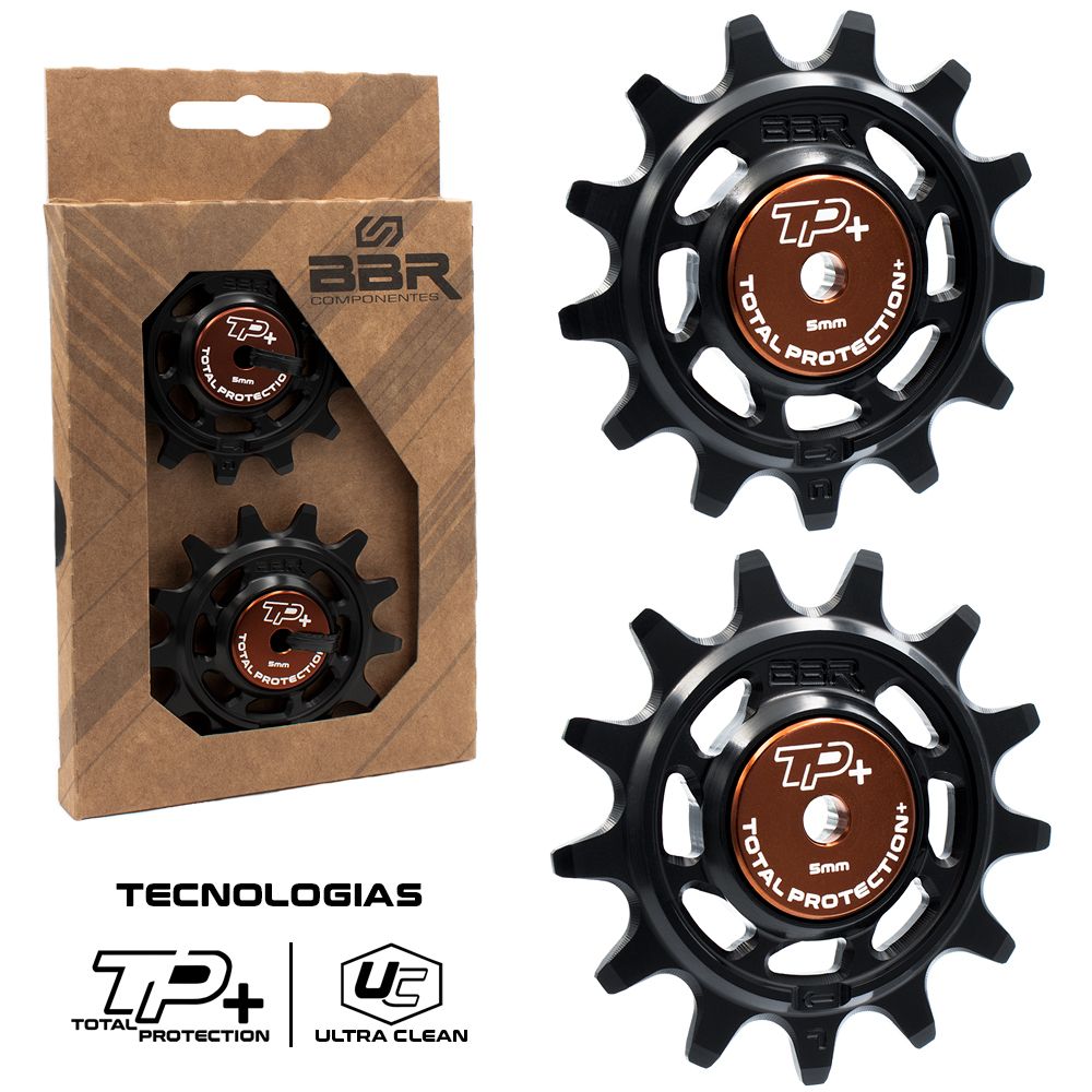 Roldanas BBR c/ rolamento p/ Câmbio Shimano 11v/12v - 13T