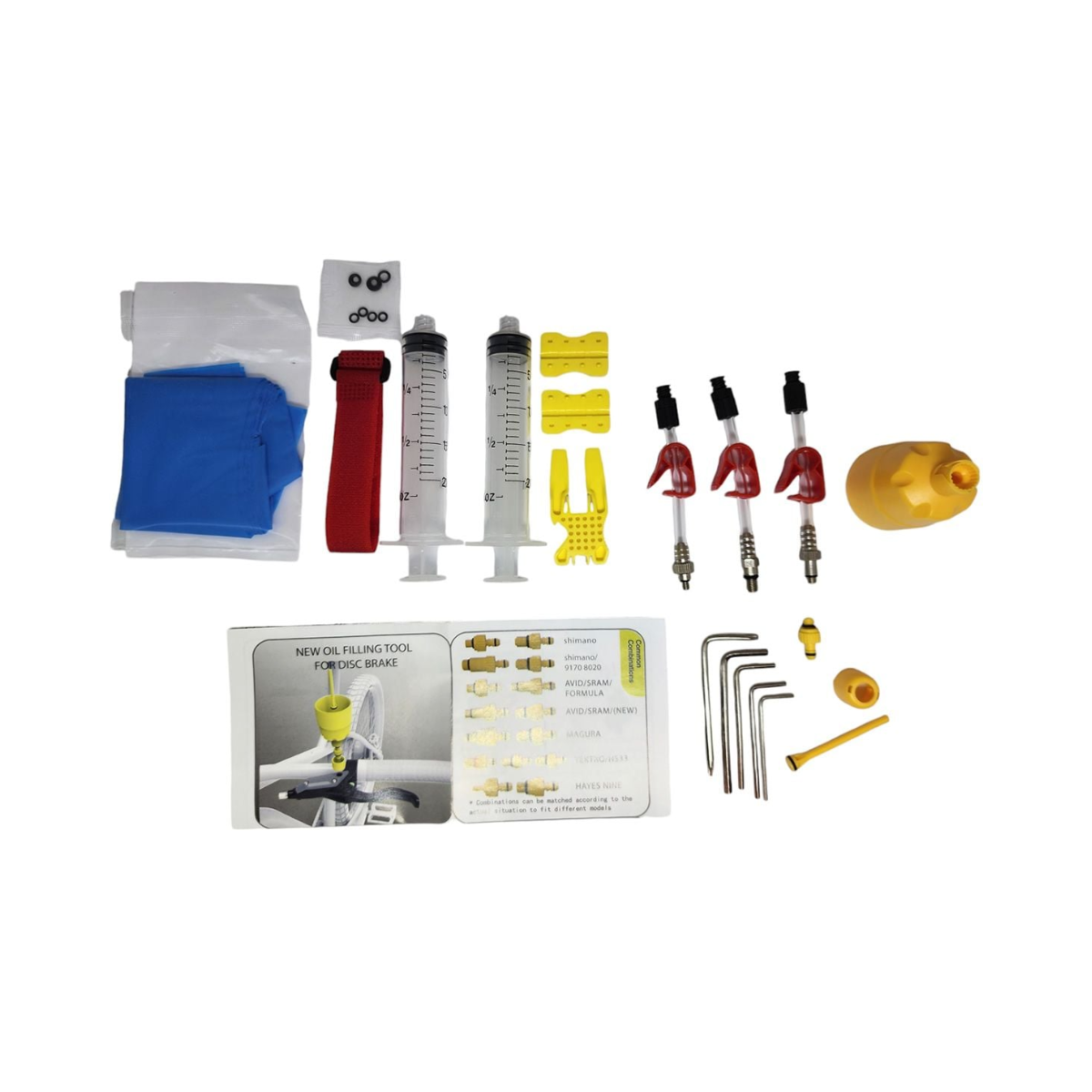 Kit de sangria completo para freios hidráulicos