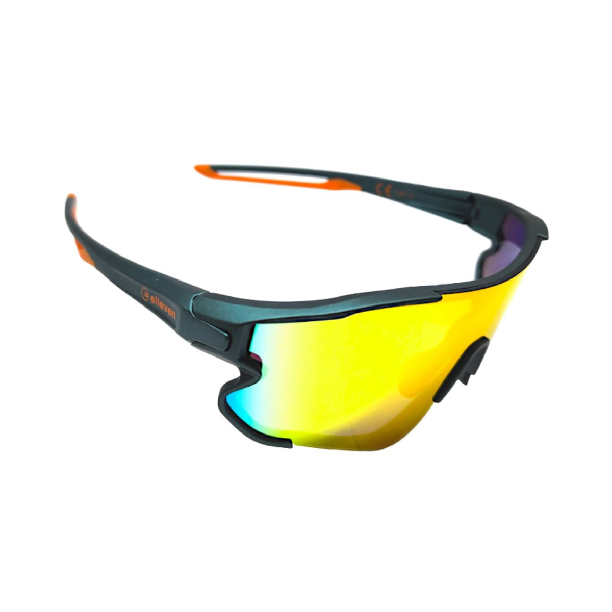 Óculos de ciclismo Elleven EL54 Colors verde/laranja