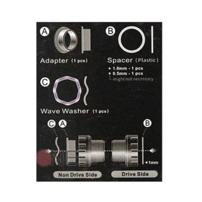 Adaptador de movimento central Tripeak BIC de Shimano 24mm para GXP 22mm