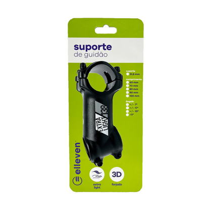 Suporte de guidão Elleven T6 80 mm – 31.8 x 28.6 mm | Rise 17°