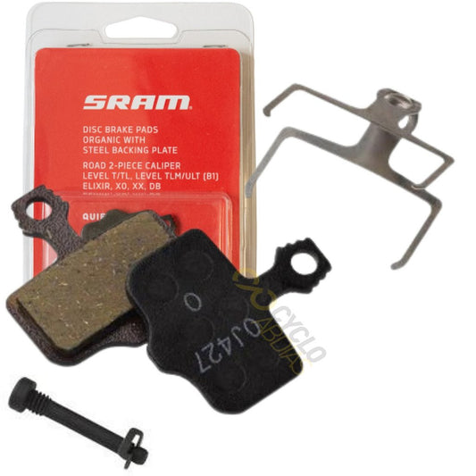 Pastilha de freio Sram DB Level TL T ULT/TLM B1 - Orgânica base de aço