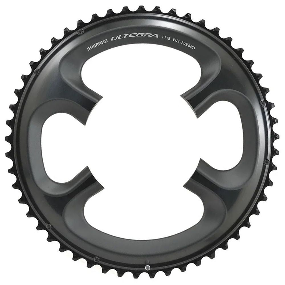 Coroa Shimano Ultegra Fc-6800 53 Dentes Bcd 110 Mm - Alumínio | Cinza