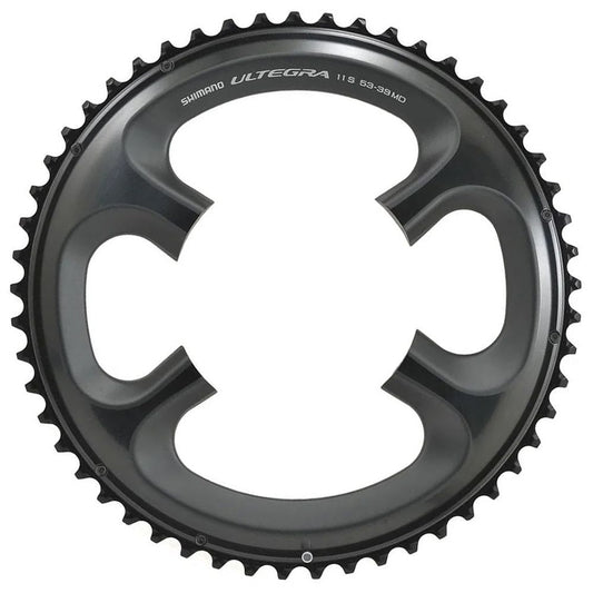 Coroa Shimano Ultegra Fc-6800 53 Dentes Bcd 110 Mm - Alumínio | Cinza