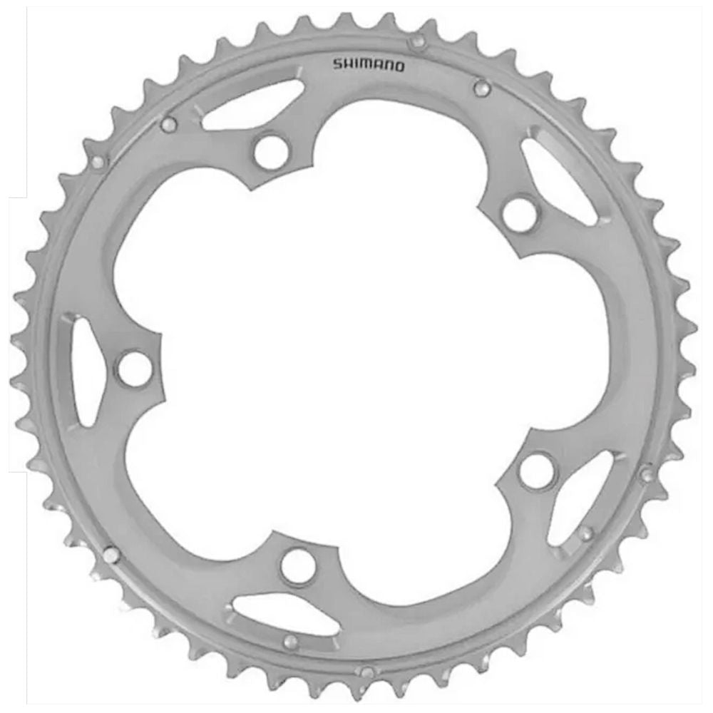 Coroa Shimano 105 Fc-5700 53 Dentes Bcd 130 Mm - Aço | Prata