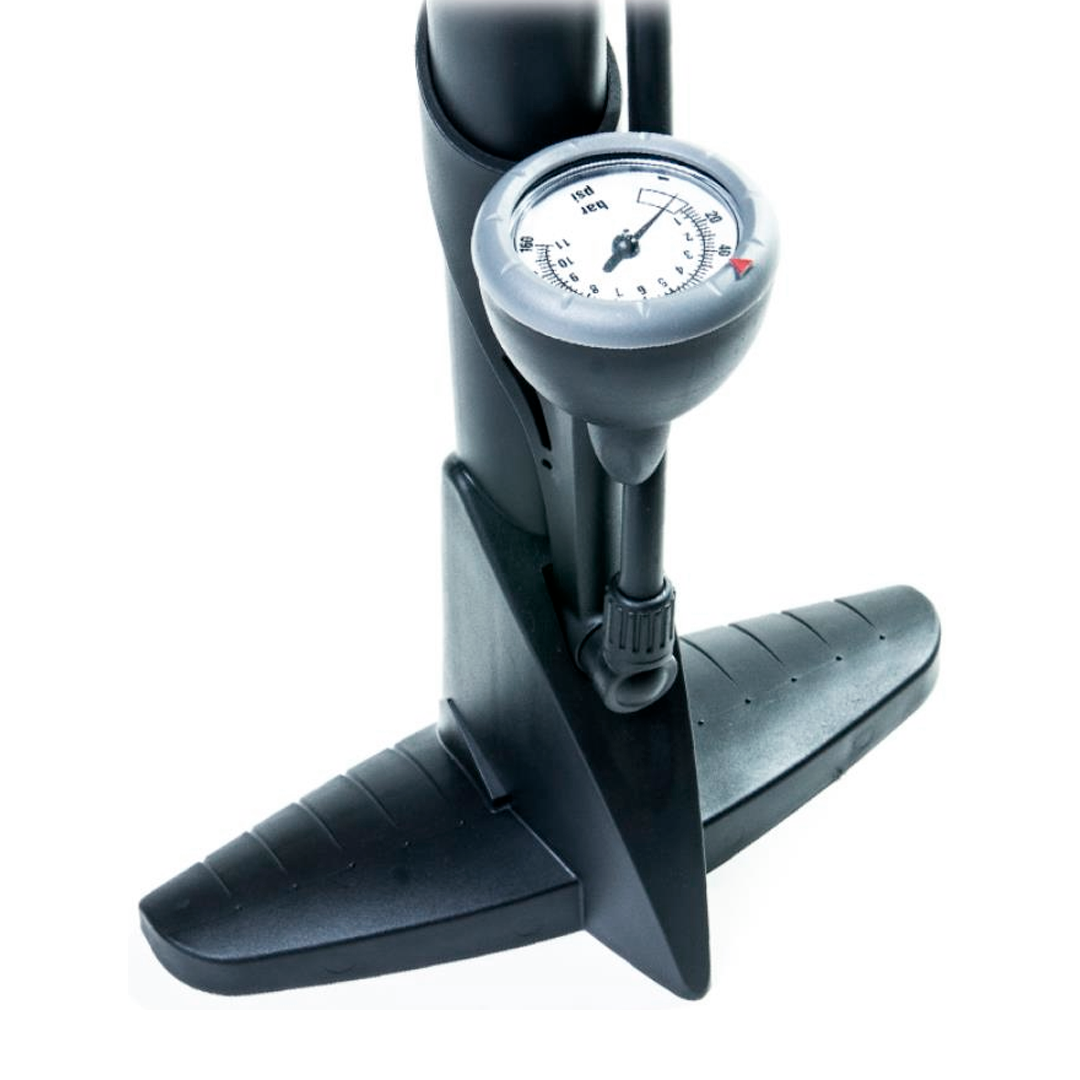 Bomba de ar de pé GIYO GF-43P com manômetro - 160 PSI