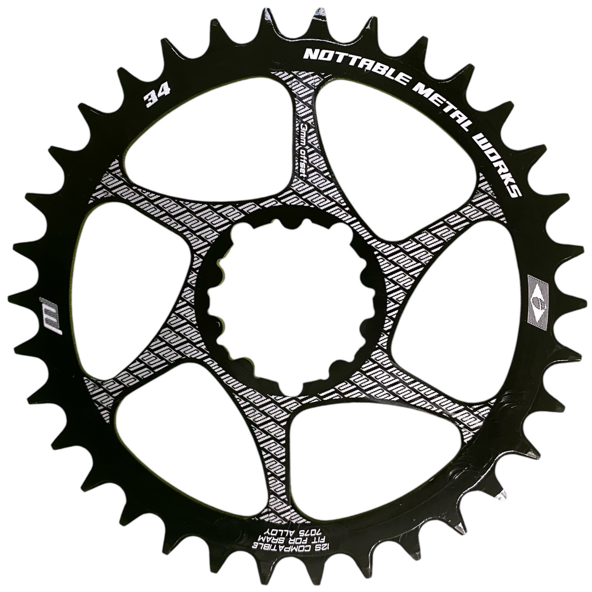 Coroa Nottable Compatível Sram SX, NX, GX, X01 e XX1 Offset 3 mm