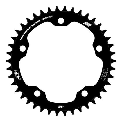 Coroa Nottable Narrow Wide BCD 130 5 Furos Gravel Cyclocross