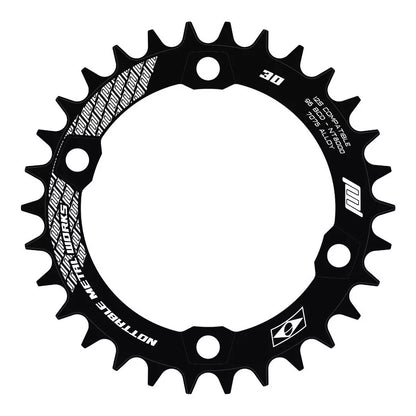 Coroa Nottable Narrow Wide BCD 96 assimétrico 4 furos para Shimano MTB