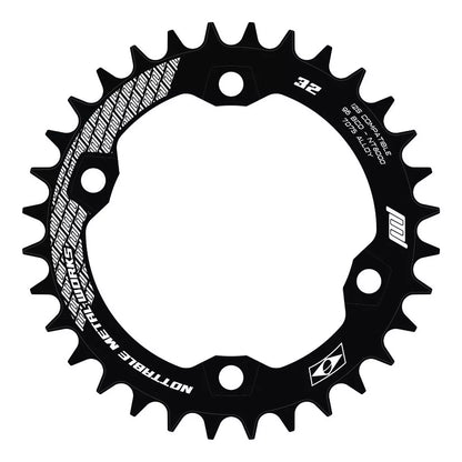 Coroa Nottable Narrow Wide BCD 96 assimétrico 4 furos para Shimano MTB