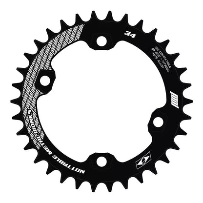Coroa Nottable Narrow Wide BCD 96 assimétrico 4 furos para Shimano MTB