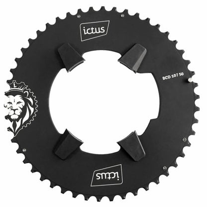Coroa Aero Ictus BCD 107 assimétrico 4 Furos - Sram Force Single
