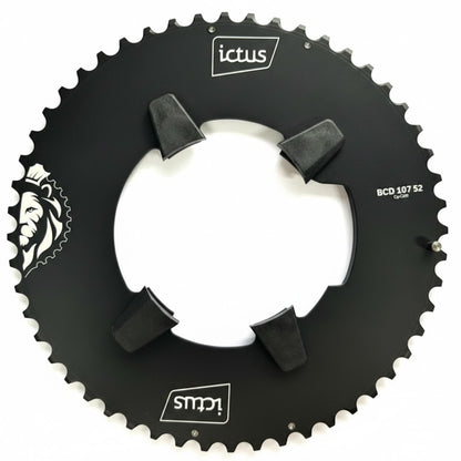 Coroa Aero Ictus BCD 107 assimétrico 4 Furos - Sram Force Single