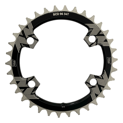 Coroa Ictus BCD 96 assimétrico 4 Furos - Shimano Single MTB