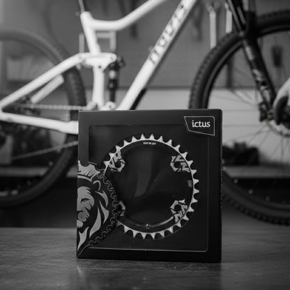 Coroa Ictus BCD 96 assimétrico 4 Furos - Shimano Single MTB
