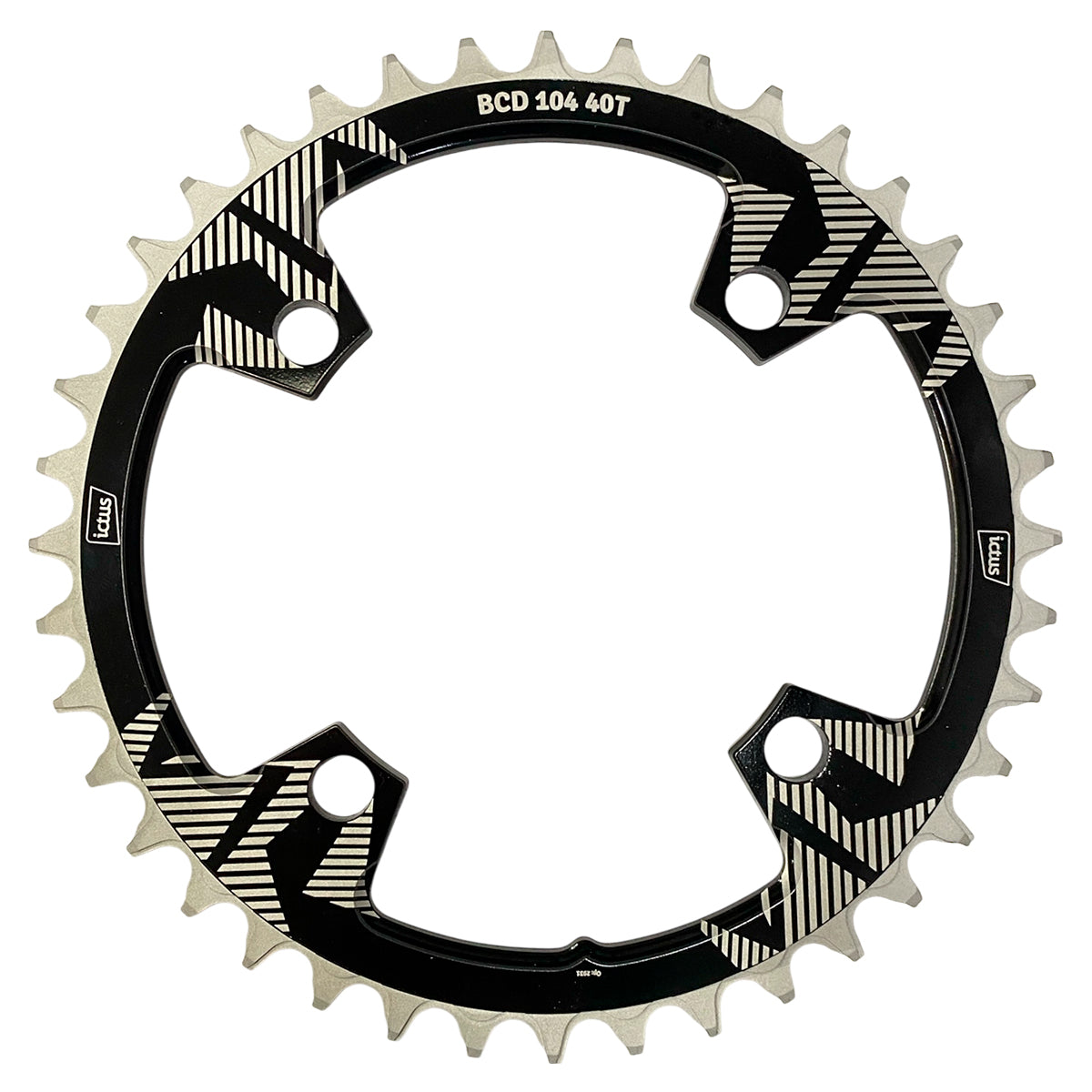 Coroa Ictus Narrow Wide BCD 104 assimétrico 4 Furos - MTB