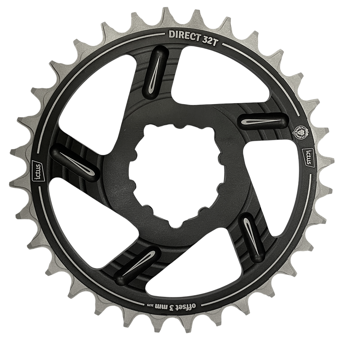 Coroa Ictus Direct Offset 3mm 32D (Compatível com SRAM)
