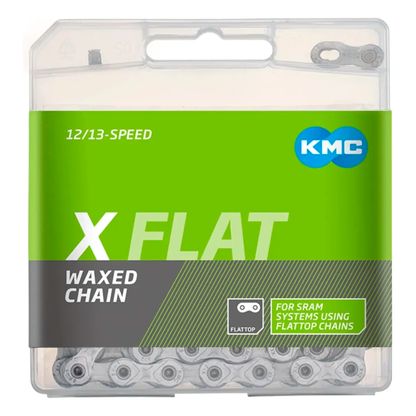 Corrente KMC X Flat Waxed – 12/13 Velocidades (SRAM Flattop)