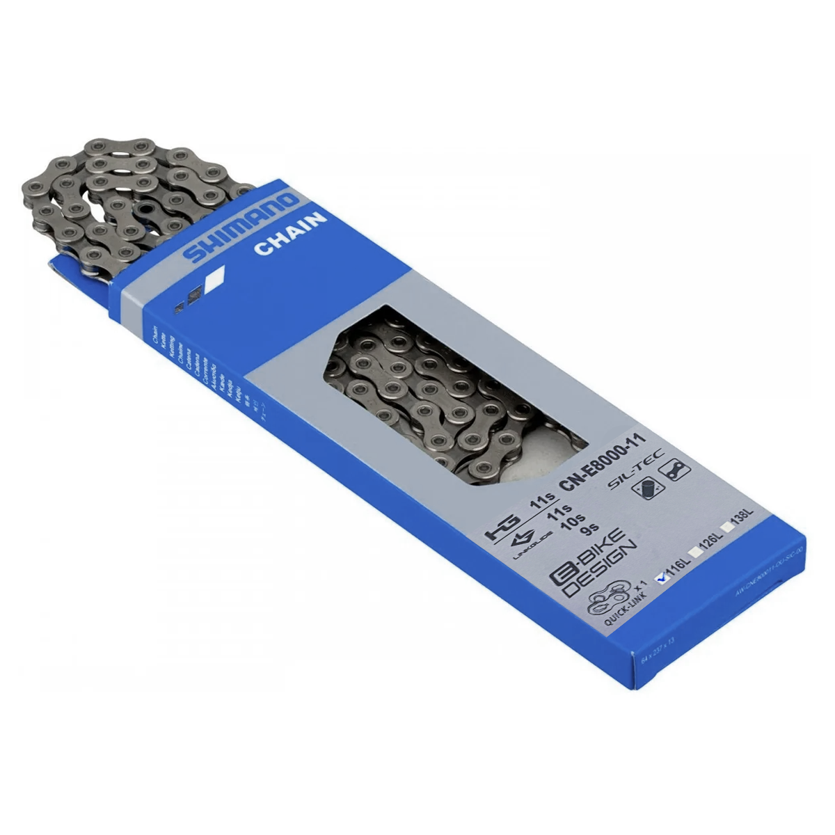 Corrente Shimano CN-E8000-11 - 9, 10 e 11 velocidades