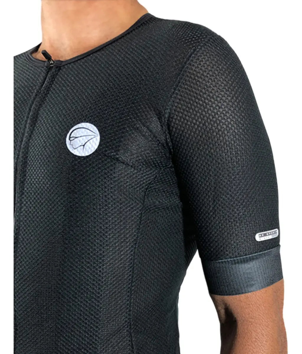 Camisa Ciclismo Masculina Mauro Ribeiro Mesh Preta