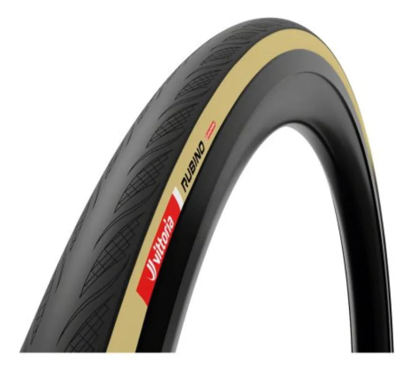Pneu Road Vittoria Rubino V 700x32 Câmara/dobrável Prt/bege