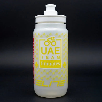 Garrafa De Ciclismo Elite Fly Uae Team Emirates 550ml Branca