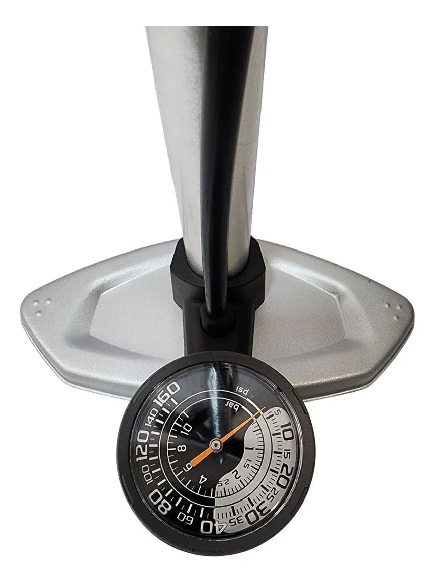 Bomba Elleven Twin Com Manômetro Alumínio 40/160 Psi