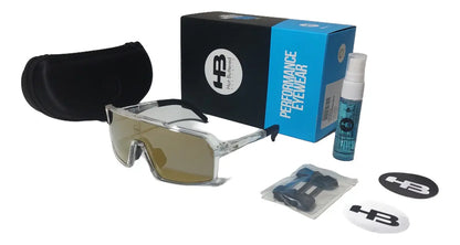 Óculos Hb Grinder Gloss Crystal Gold Chrome