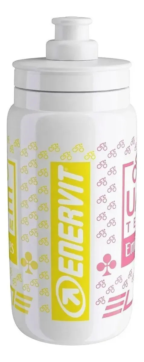 Garrafa De Ciclismo Elite Fly Uae Team Emirates 550ml Branca