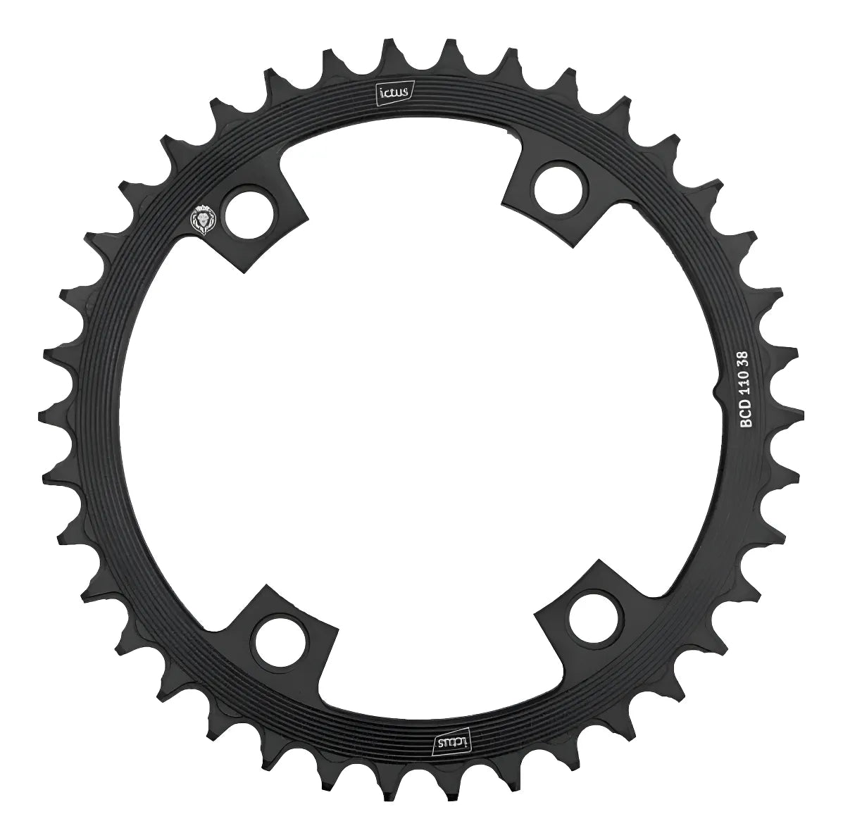 Coroa Ictus Single Bcd 110 Apex 38t 4 Furos - 165mm X 6,5