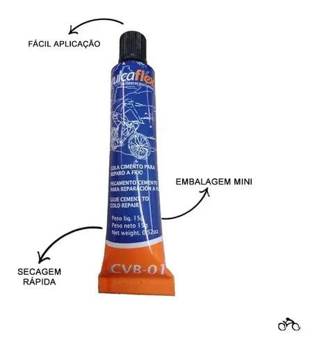 Cola Vulcaflex Vulcanizante Cvb-01 15g para Pneus com Câmara