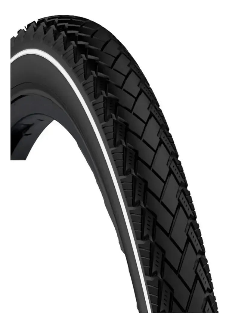 Pneu Vee Rubber 700x42c Semi Slick Faixa Refletiva