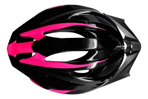 Capacete Ciclismo Arbok Raptor Vg1 Speed Mtb Preto Com Rosa