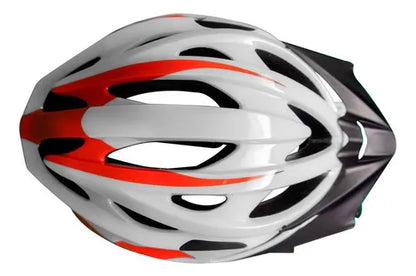 Capacete Ciclismo Arbok Raptor Vg1 Speed Mtb Branco Vermelho